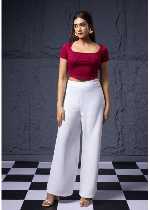 KEA MAROON CROP TOP